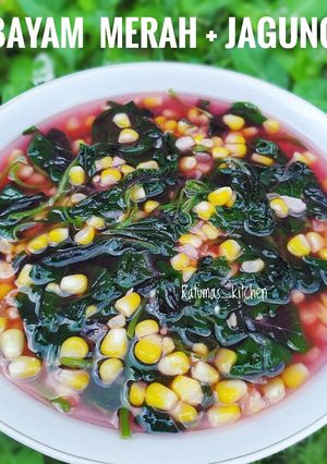 Foto resep Bayam Merah + Jagung