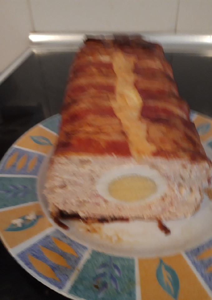 Una foto de Pastel de pollo y bacon