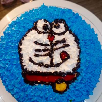 Doraemon Fondant Cake - The Cake World Shop