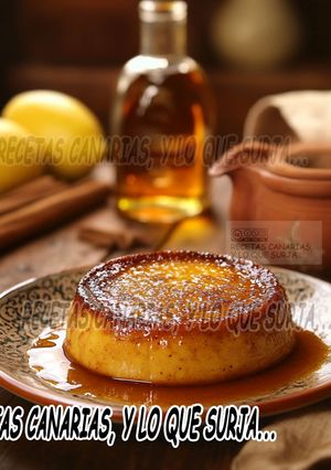 Una foto de Leche asada al estilo canario con ron miel