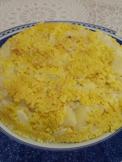 Una foto de 🇪🇸 Tortilla "española" de mijo baja en grasa y vegana (versión sin harina) 🍳