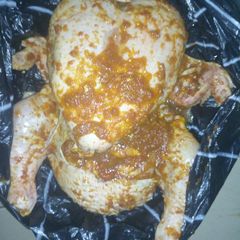 Marinated chicken A picture of Marinated chicken.