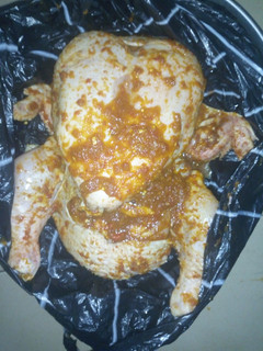 A picture of Marinated chicken.