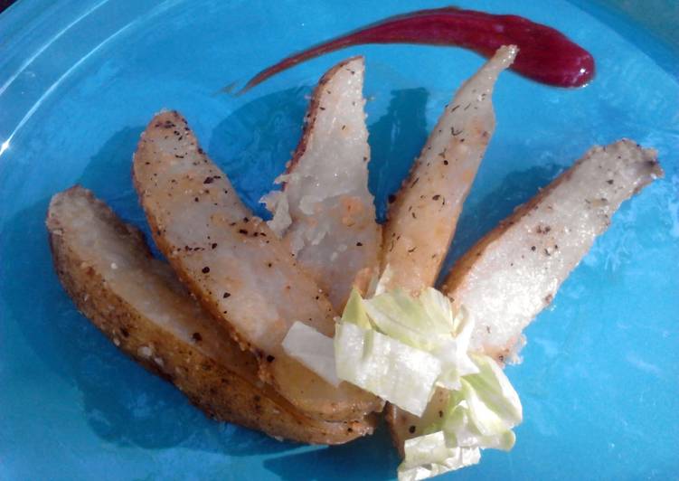 Simple Way to Prepare Quick Parmesan Crusted Potatoe Wedges