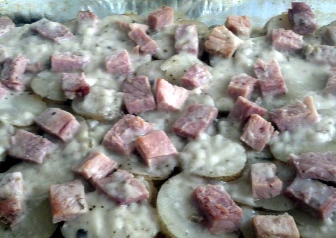 Major's ham & potato casserole