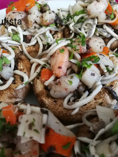 Una foto de Champiñones rellenos
