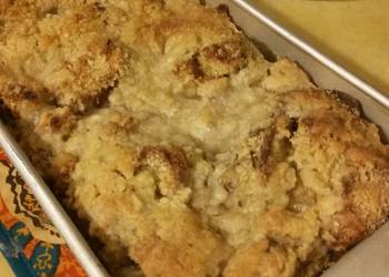 Easy Prepare Recipe Orangey Bread Pudding with Streusel Topping Delicious Nutritious