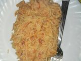 Fried spaghetti with eggs combo