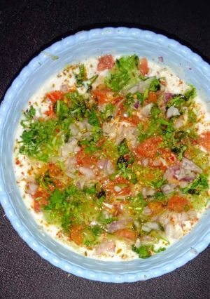 A picture of Cool Mix Veg raita.