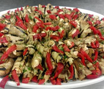 New Recipe Grilled Eggplant Roulade with Goat cheese and Sundried Tomato Delicious and Healthy