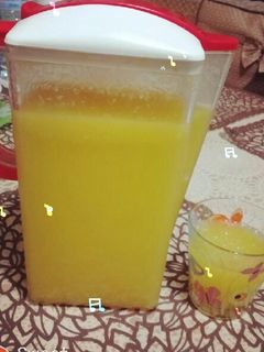 صورة لوصفة عصير برتقال وليمون 🍊🍋