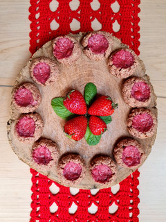 Una foto de Mini Pepas de frutilla 🍓 sin azúcares agregados 🍓