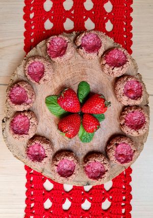 Una foto de Mini Pepas de frutilla 🍓 sin azúcares agregados 🍓