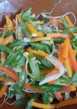 Foto resep Cah buncis wortel toge kol tanpa minyak