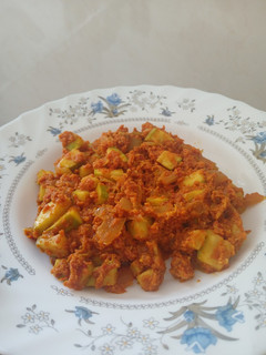 عکسی از دستور املت کدو سبز