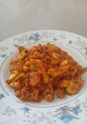 عکسی از دستور املت کدو سبز