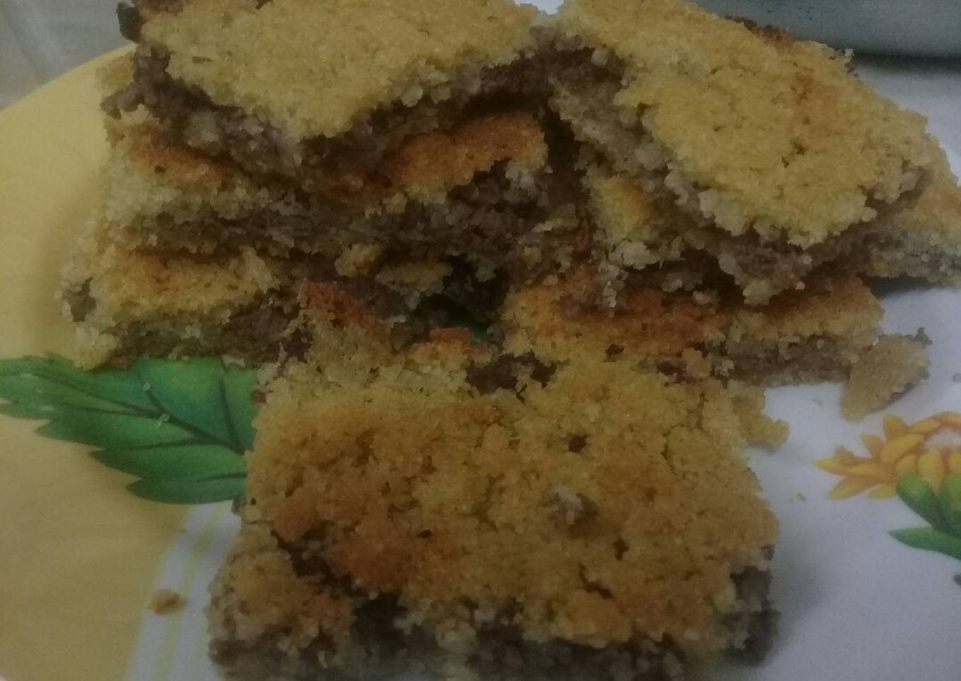 Pastel de trigo burgol con carne