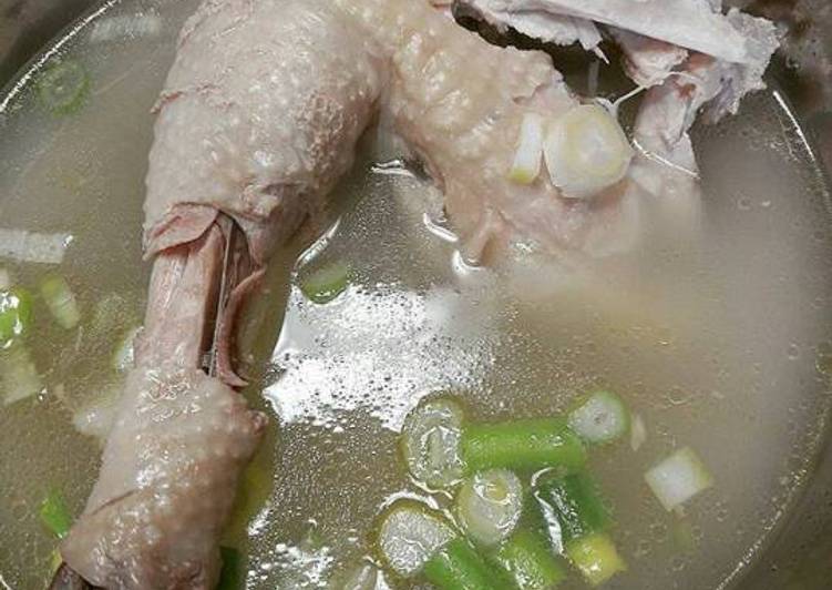 Proses mengolah Sup ayam ala korea -samgyetang 삼계탕-😉 yang Enak Banget