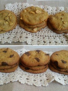 Una foto de Galletas de chocolate y manzana canela