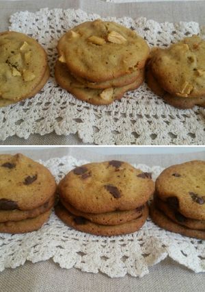 Una foto de Galletas de chocolate y manzana canela