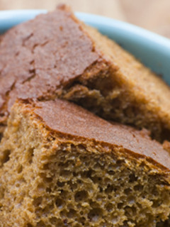 A picture of Lebanese Molasses Cake : Sfouf Bi Debes.