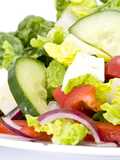 Light lettuce and feta cheese salad
