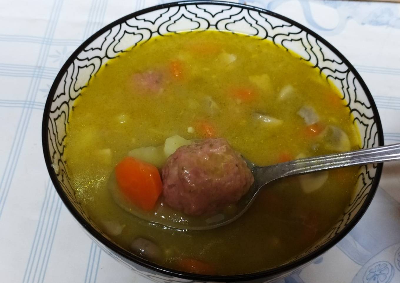 Albóndigas a la jardinera. Thermomix, TM6