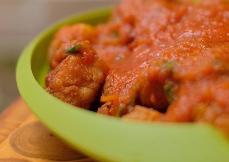 Bahan-bahan Kakap Tepung Saus Padang yang enak dan Mudah Dibuat