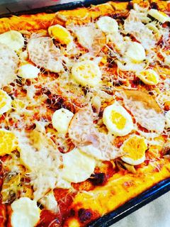 BrutĂĄl pizza maradĂ©k sĂŒlt hĂșsbĂłl recept fotĂłja