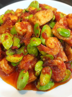 Foto resep Tahu udang pete balado