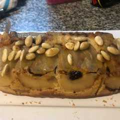 Una foto de Budín de manzana