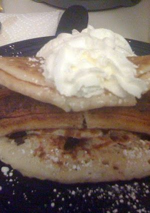 A picture of chunky Monkey Pancakes.