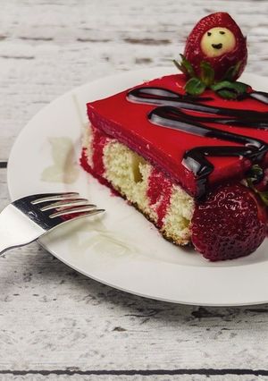 صورة لوصفة طريقة عمل كيك بالجلي
