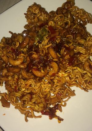 Foto resep Makaroni mie pedas manis