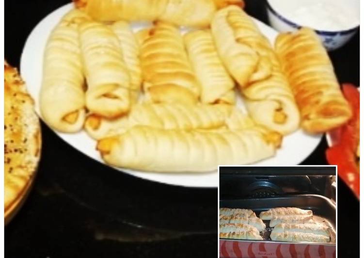 لفائف السجق (نقانق دجاج رومي)