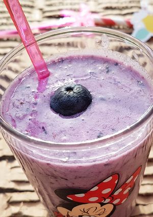 Une photo de Smoothie myrtilles et touche de réglisse