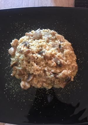 Una foto de Risotto de setas y champiñones