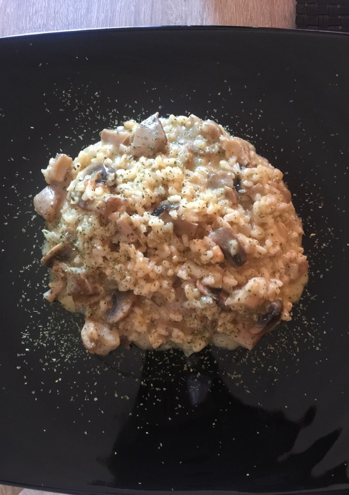Una foto de Risotto de setas y champiñones