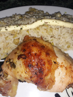 Una foto de Pollo Asado al limón