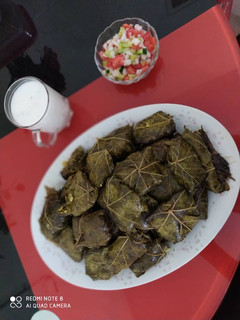عکسی از دستور دلمه برگ مو