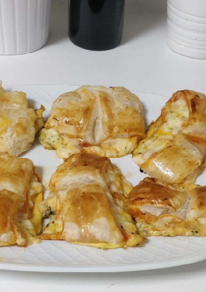 Una foto de Hojaldre de pavo pizza