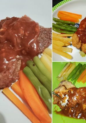 Foto resep Resep Beef Steak, Crispy Beef Steak, & Crispy chicken Steak