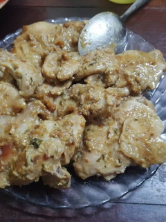 Una foto de Pollo al ajillo