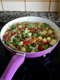 Una foto de Pisto de verduras