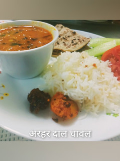 पंजाबी अरहर दाल तड़का चावल (punjabi arhar dal tadka chawal recipe in Hindi) रेसिपी मुख्य फोटो