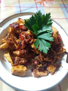 Foto resep Sambel teri tahu