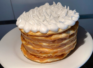 Una foto de Mini Rogel hecha con tapas para empanadas 😱