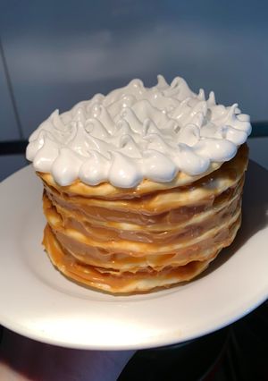 Una foto de Mini Rogel hecha con tapas para empanadas 😱