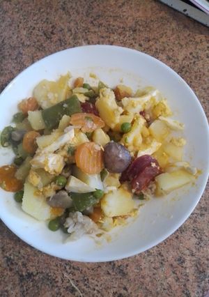 Una foto de Verdura cocida con chorizo