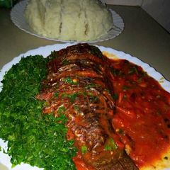 A picture of Wet fried fish.